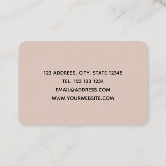 Marbeled Visitekaartje (Achterkant)