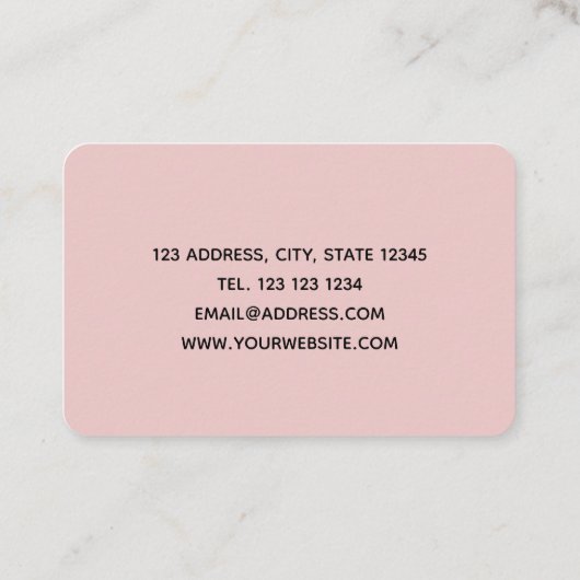 Marbeled Visitekaartje (Achterkant)