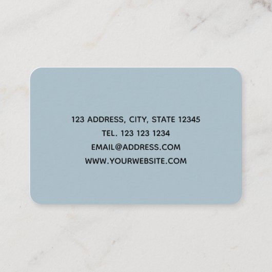 Marbeled Visitekaartje (Achterkant)