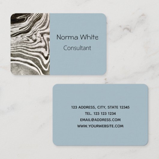 Marbeled Visitekaartje (Voorkant / Achterkant)