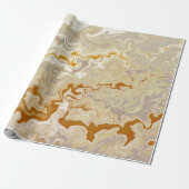 Marbelized Gold Cadeaupapier (Uitgerold)