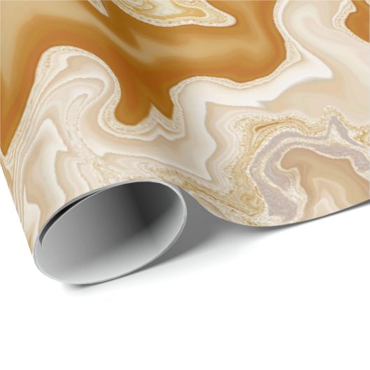 Marbelized Gold Cadeaupapier (Rol Hoek)