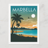 Marbella Beach Briefkaart (Voorkant)