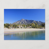 Marbella Beach op Costa del Sol in Spanje Briefkaart (Voorkant)
