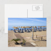 Marbella Beach op Costa del Sol in Spanje Briefkaart (Voorkant / Achterkant)
