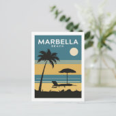 Marbella Beach Spanje Briefkaart (Staand voorkant)