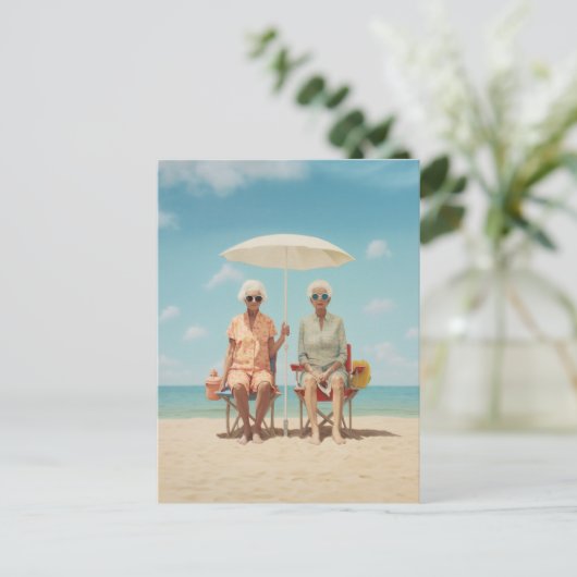 Marbella Dames Briefkaart (Staand voorkant)