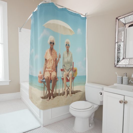 Marbella Dames Douchegordijn (In situ)