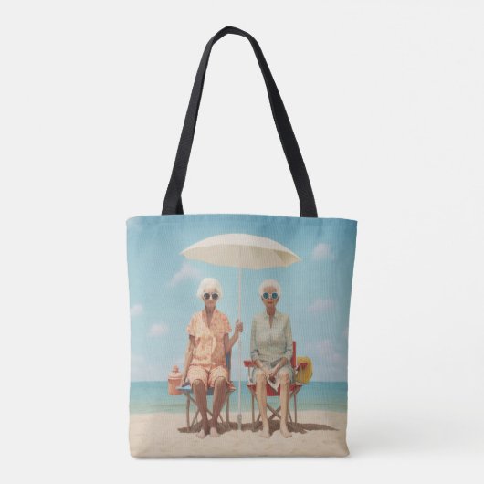 Marbella Dames Tote Bag (Achterkant)