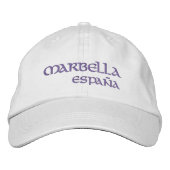 Marbella España Spanje Strand Geborduurd Pet (Voorkant)