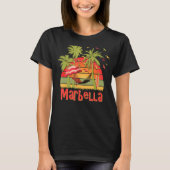 Marbella Spain Sunset Beach Hammock T-shirt (Voorkant)