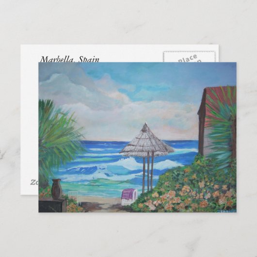 Marbella, Spanje Briefkaart (Voorkant / Achterkant)