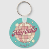 Marbella Spanje canarische eiland souvenir Sleutelhanger (Achterkant)