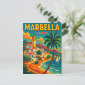 Marbella Spanje Costa del Sol Briefkaart (Staand voorkant)