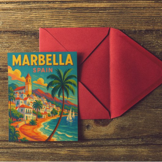 Marbella Spanje Costa del Sol Briefkaart