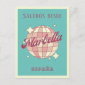 Marbella Spanje España Retro  Briefkaart (Voorkant)