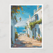 Marbella Spanje Kunst Vintage Reizen Briefkaart (Voorkant)