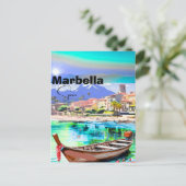 Marbella Spanje Reis Postkaart Kunst, Spanje Reis (Staand voorkant)