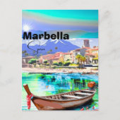 Marbella Spanje Reis Postkaart Kunst, Spanje Reis (Voorkant)