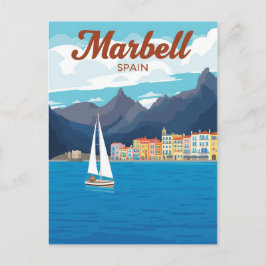 Marbella Spanje Reisposter Briefkaart