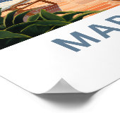 Marbella Spanje Reisprint Poster (Hoek)