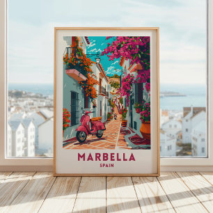 Marbella Spanje Reizen Print Poster Wandkunst