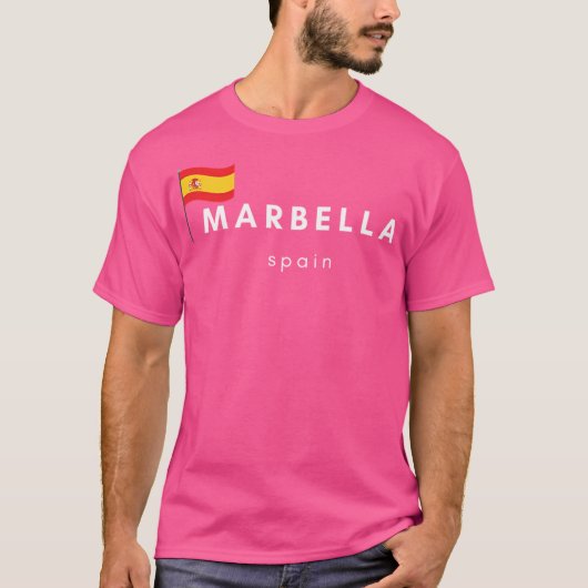 Marbella Spanje T-shirt (Voorkant)