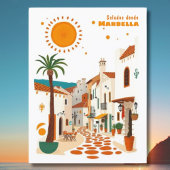 Marbella Spanje vakantie Mediterraan Briefkaart