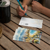 Marbella Spanje Waterverf Briefkaart