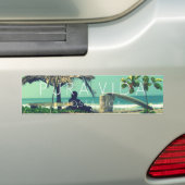 Marbella Surfer Pura Vida Costa Rica Bumper Bumpersticker (Op auto)