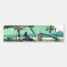 Marbella Surfer Pura Vida Costa Rica Bumper Bumpersticker