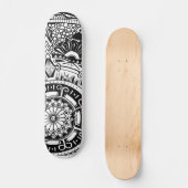 Marbke circle skateboard with bohemian style (Voorkant)