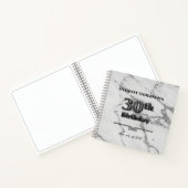 Marble 30th Birthday Party Guest Book Notitieboek (Binnen)