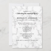 Marble 3 Foto's Memorial Celebration of Life Kaart (Achterkant)