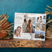 Marble 5 Photo Collage Loving Life with You Fotoplaat (Zijkant)