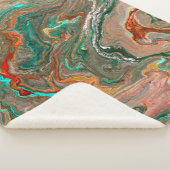 Marble abstract acrylic background. Marbling artwo Sherpa Deken (3/4)