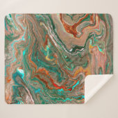 Marble abstract acrylic background. Marbling artwo Sherpa Deken (Voorkant (horizontaal))