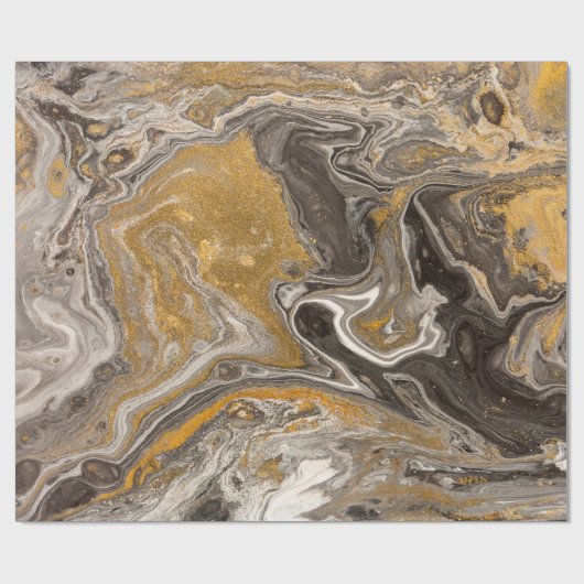 Marble abstract acrylic background. Nature marblin Cadeaupapier (Vlak)