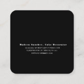 Marble Abstract Colorful Makeup Artist Salon Vierkante Visitekaartje (Achterkant)