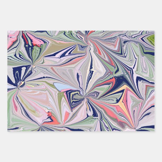 Marble Abstract Design Inpakpapier Vel (Voorkant)