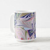 Marble Abstract Design Koffiemok (Voorkant links)