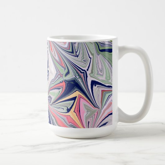 Marble Abstract Design Koffiemok (Rechts)