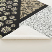 Marble Abstract Leopard Black Sherpa Deken (3/4)