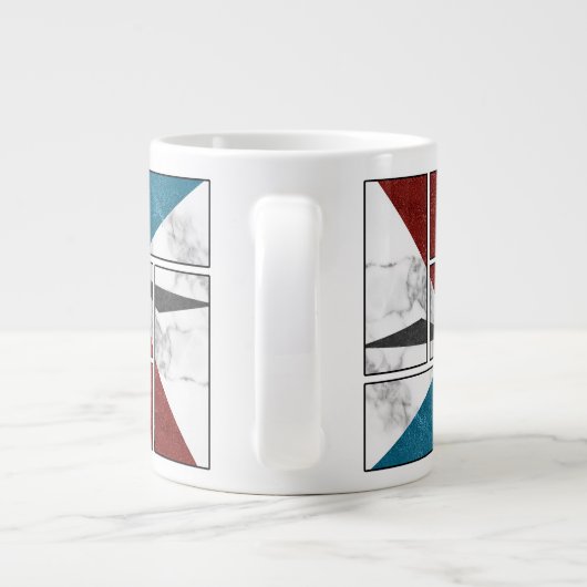 Marble Abstract mug design Grote Koffiekop (Achterkant)