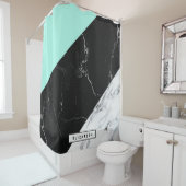 Marble Abstract Pattern Douchegordijn (In situ)