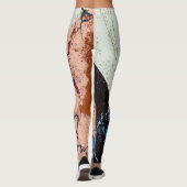 Marble Abstract Pattern Leggings (Achterkant)