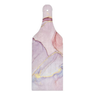MARBLE ABSTRACT PINK PAARS GOLD CUTARD SNIJPLANK