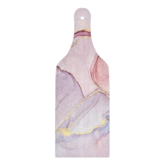 MARBLE ABSTRACT PINK PAARS GOLD CUTARD SNIJPLANK (Voorkant)