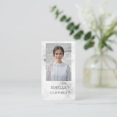 Marble Actor Model Dancer Foto Sociale Media Visitekaartje (Staand voorkant)