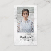 Marble Actor Model Dancer Foto Sociale Media Visitekaartje (Voorkant)